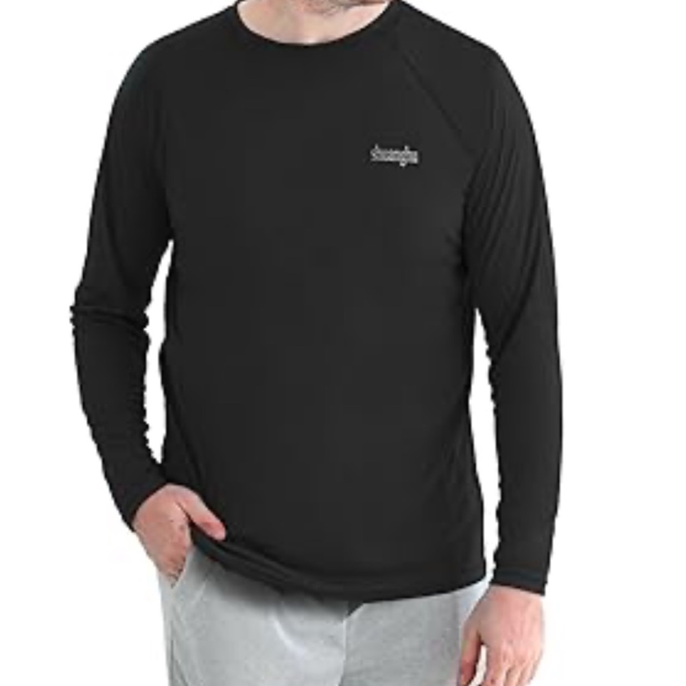 Shuanghu Black Spf50 Long sleeve men's Top S/M